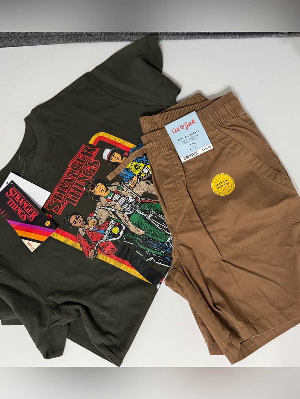 Graphic Tee and Cat & Jack Brown Shorts Set